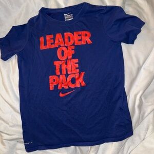 Nike Kids Short Sleeve Tee in Blue and Red